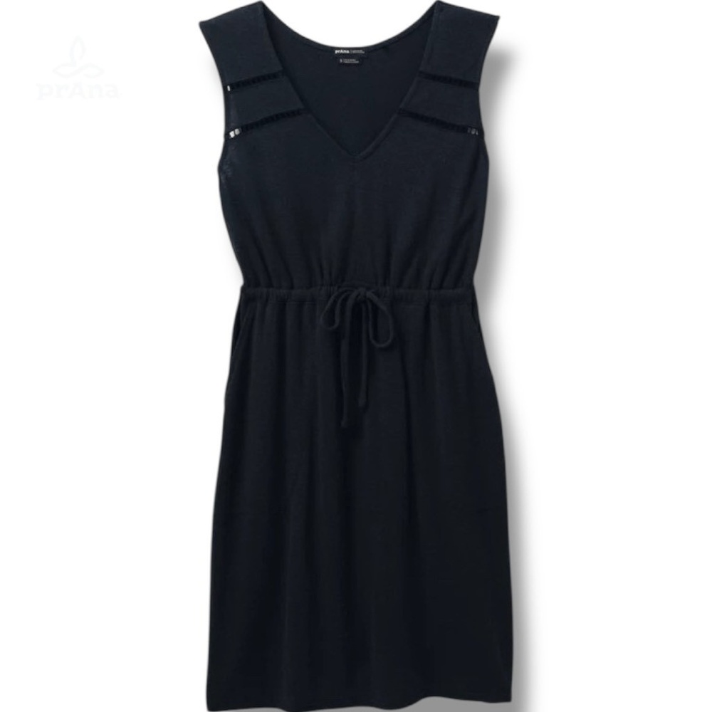 NWT prAna Cozy Up Korrine Dress‎ Women’s Size Extra Small XS In Black